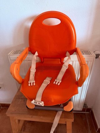 Asiento elevador / Trona Chicco naranja