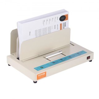 Macchina di Rilegatura Termica, Macchina per Rilegare Libri con Capacità per 500 Fogli, Rilegatore Termico da 50 mm di Spessore per Documenti A3 (Larghezza Corta)/A4/A5, con Rilevamento...