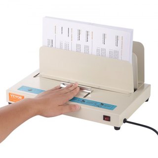 Macchina di Rilegatura Termica, Macchina per Rilegare Libri con Capacità per 500 Fogli, Rilegatore Termico da 50 mm di Spessore per Documenti A3 (Larghezza Corta)/A4/A5, con Rilevamento...