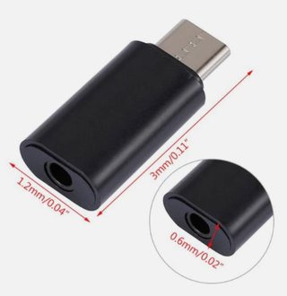 adattatore USB 3.1 Type-C uscita jack audio cuffie