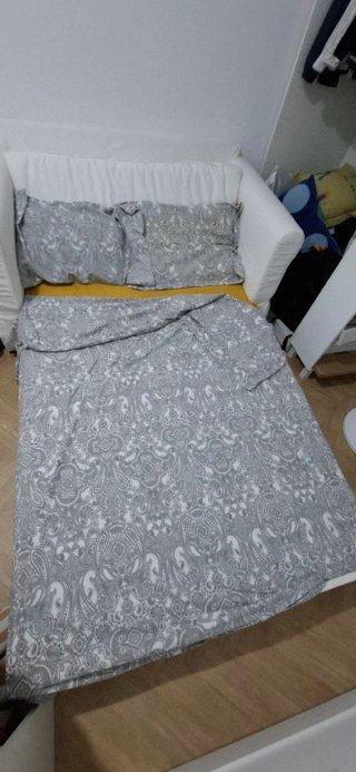 Sofá Cama doble IKEA Somier Lamas Madera 120x200cm
