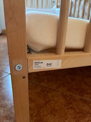 Cuna y cambiador SNIGLAR IKEA