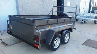 NUEVO: Remolque 2 ejes con freno 250x140x52 cm