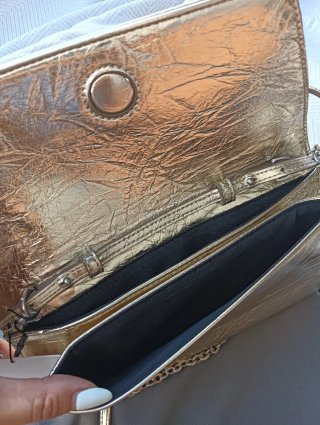 Bolso Zara Dorado Cadena