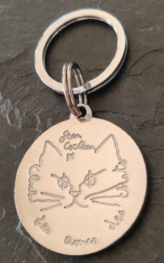 Llavero colgante Jean Cocteau Club des amis chats