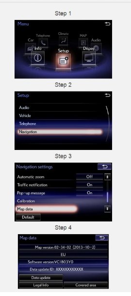Actualizar mapas coches lexus