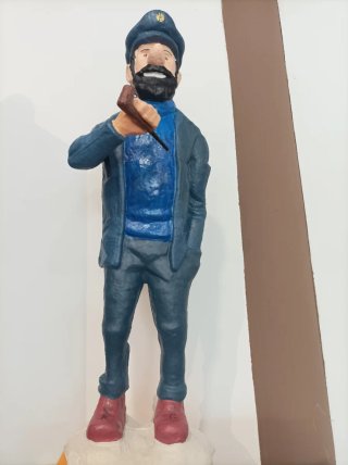 Figura Papel Maché Capitán 45cm perfecto estado