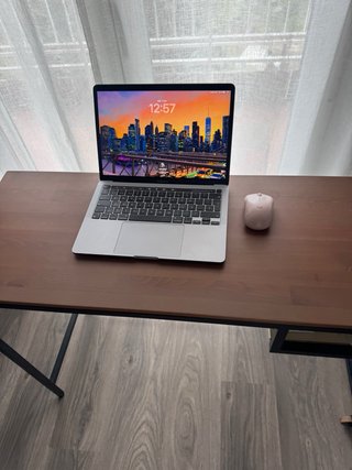 Escritorio Ikea Marrón y Negro