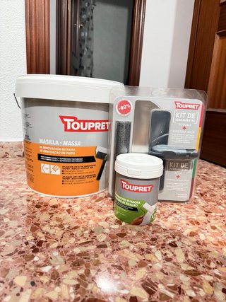 Kit masilla para alisar paredes