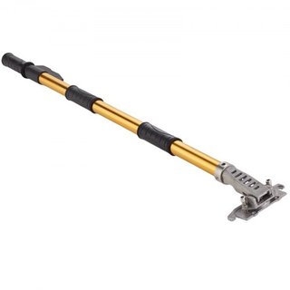 Mango Plano para Paneles de Yeso, 101.6-1950.7 cm, Mango de Extensión de Aluminio Anodizado para Acabado Plano, Ajustable en Longitud de 5 Secciones, Agarre Antideslizante y Pintura de 360° para P...
