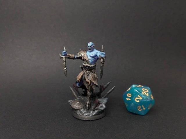 Miniatura Orco Jefe Pintada 32mm