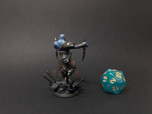 Miniatura Orco Jefe Pintada 32mm