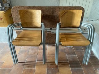 Mesa comedor/reuniones 160x90 madera y metal