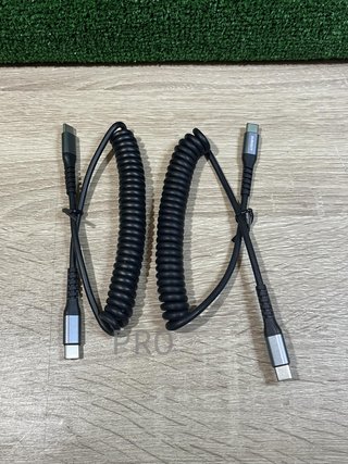 Cable USB C a USB C en espiral SUNGUY