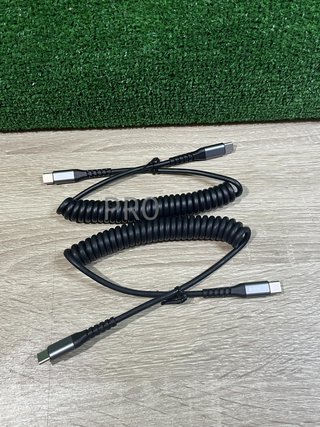 Cable USB C a USB C en espiral SUNGUY