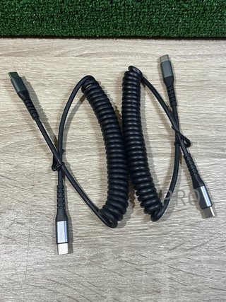 Cable USB C a USB C en espiral SUNGUY