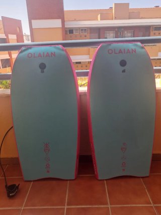 2 Tablas de bodyboard OLAIAN rosas