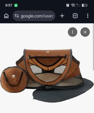Cuna de viaje Deryan con colchón inflable.