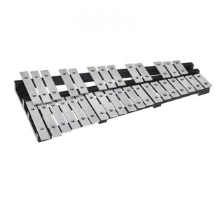 Kit de Campanas Glockenspiel de 32 Notas, Instrumento de Percusión con Maquetas, Palos de Tambor y Bolsa de Transporte, Conjunto Profesional de Instrumentos de Percusión Glockenspiel para Adultos ...