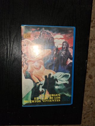 VHS Terror Una Virgen en Casa de los Muertos Vivie