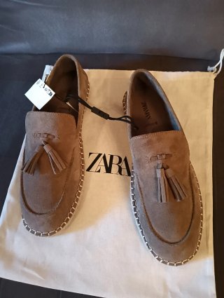 Náuticos Zara piel ante