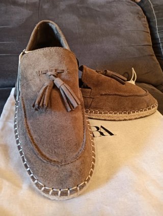 Náuticos Zara piel ante