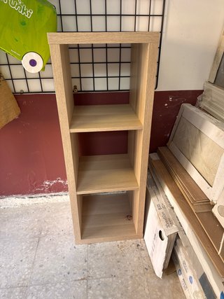 Estantería modular madera clara