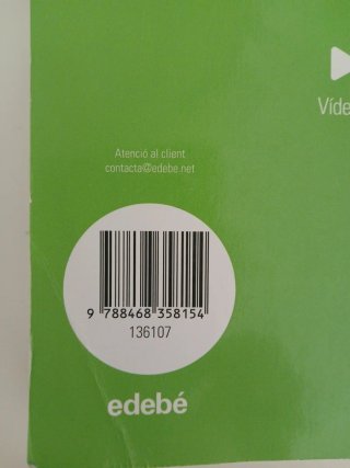 Libro de matemáticas edebé de 3ro de la ESO.