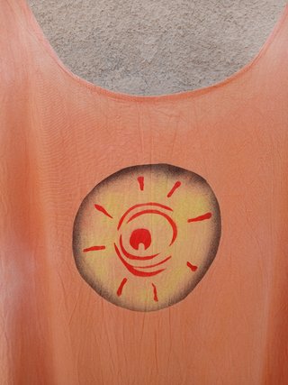 Vestido playero/piscina naranja