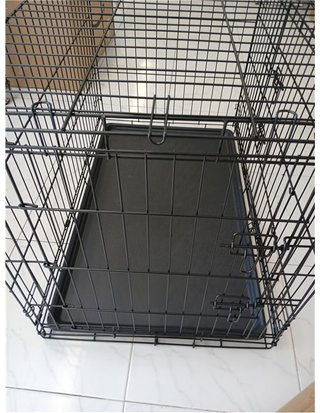 Ribelli Caja de Transporte para Perros Caja de Transporte para Perros Jaula de Alambre - Adecuada para Cachorros - Plegable - Ca