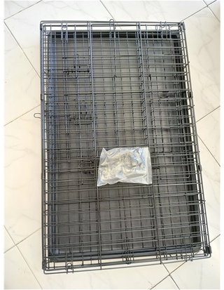 Ribelli Caja de Transporte para Perros Caja de Transporte para Perros Jaula de Alambre - Adecuada para Cachorros - Plegable - Ca