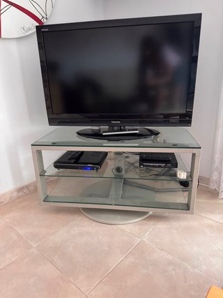 Mesa TV Cristal Giratoria