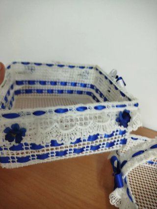 Lote 2 Servilleteros Hechos a Mano