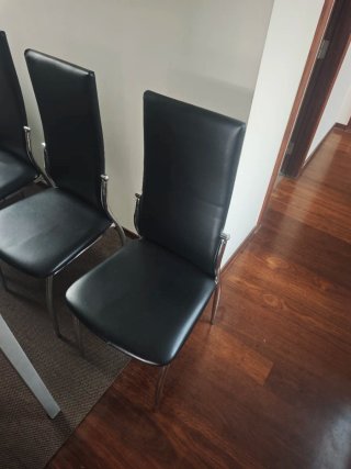 Pack 4 Sillas Comedor Negras