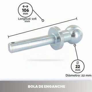 Bola enganche tractor Iseki Kubota Greenstar