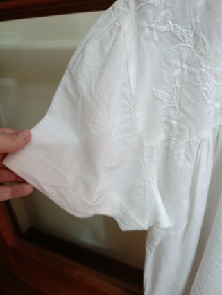 Blusa Tentazioni Algodón Blanca Talla XL