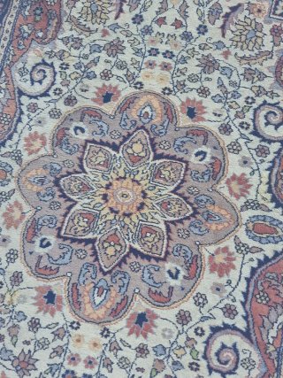 Tappeto persiano lana beige multicolore