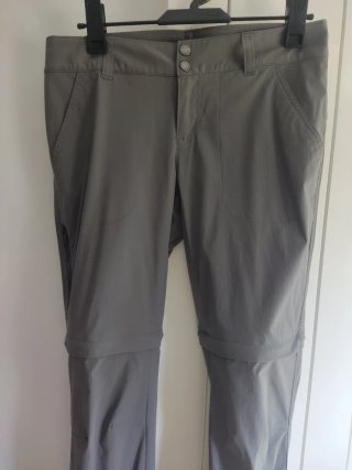 Pantaloni da escursionismo convertibili grigi