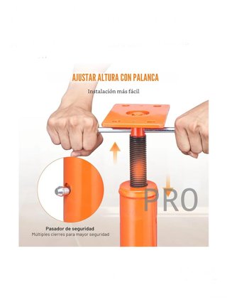 Gato de Piso para Casa con Viga de Soporte Ajustable vevor