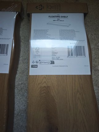 2 Mensole Galleggianti Rovere JYSK TERP