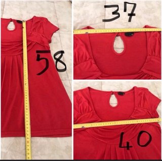Top rosso manica corta