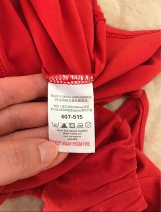 Top rosso manica corta