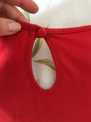 Top rosso manica corta