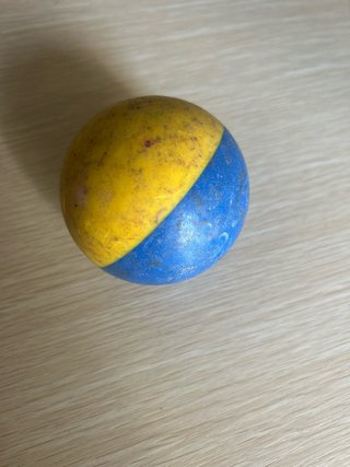 Pelota Hockey Amarilla y Azul
