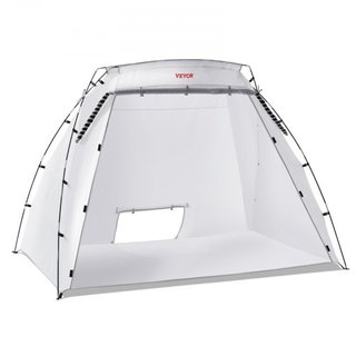 Rifugio per pittura a spruzzo, tenda portatile da 2,3 m x 1,6 m x 1,6 m con pavimento incorporato e schermatura a rete, cabina di verniciatura pieghevole per mobili, stazione di verniciatura per strumenti di bricolage