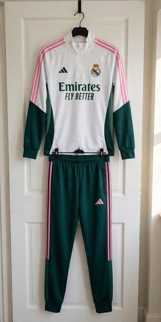 Chándal de fútbol R.M verde y blanco 26/27