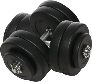 Set de Mancuernas de Gimnasio 50Kg (8X5Kg, 4X1.5Kg), Pesas de Gimnasio con 12 Discos de 1.5Kg, 5Kg, Φ25Mm, para Entrenamiento en Casa