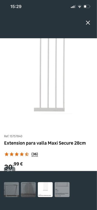 Valla de seguridad + extensión