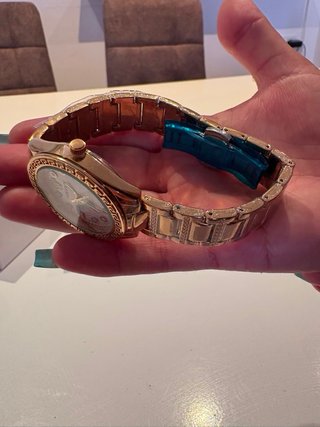 Reloj Versace Dorado y Blanco