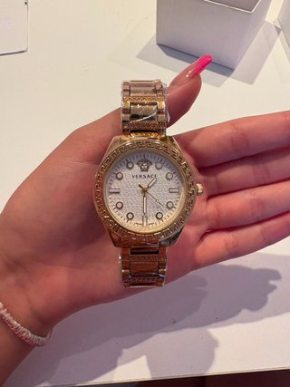 Reloj Versace Dorado y Blanco